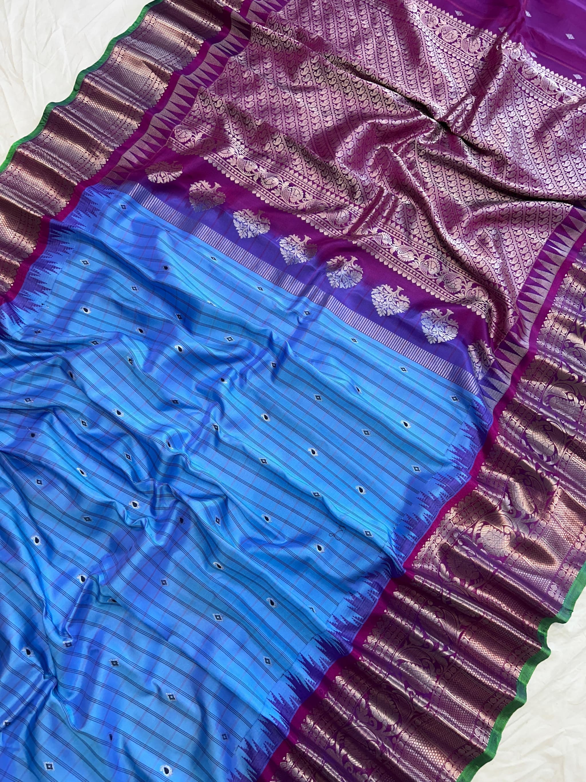 Image of Pure Gadwal handloom silk saree